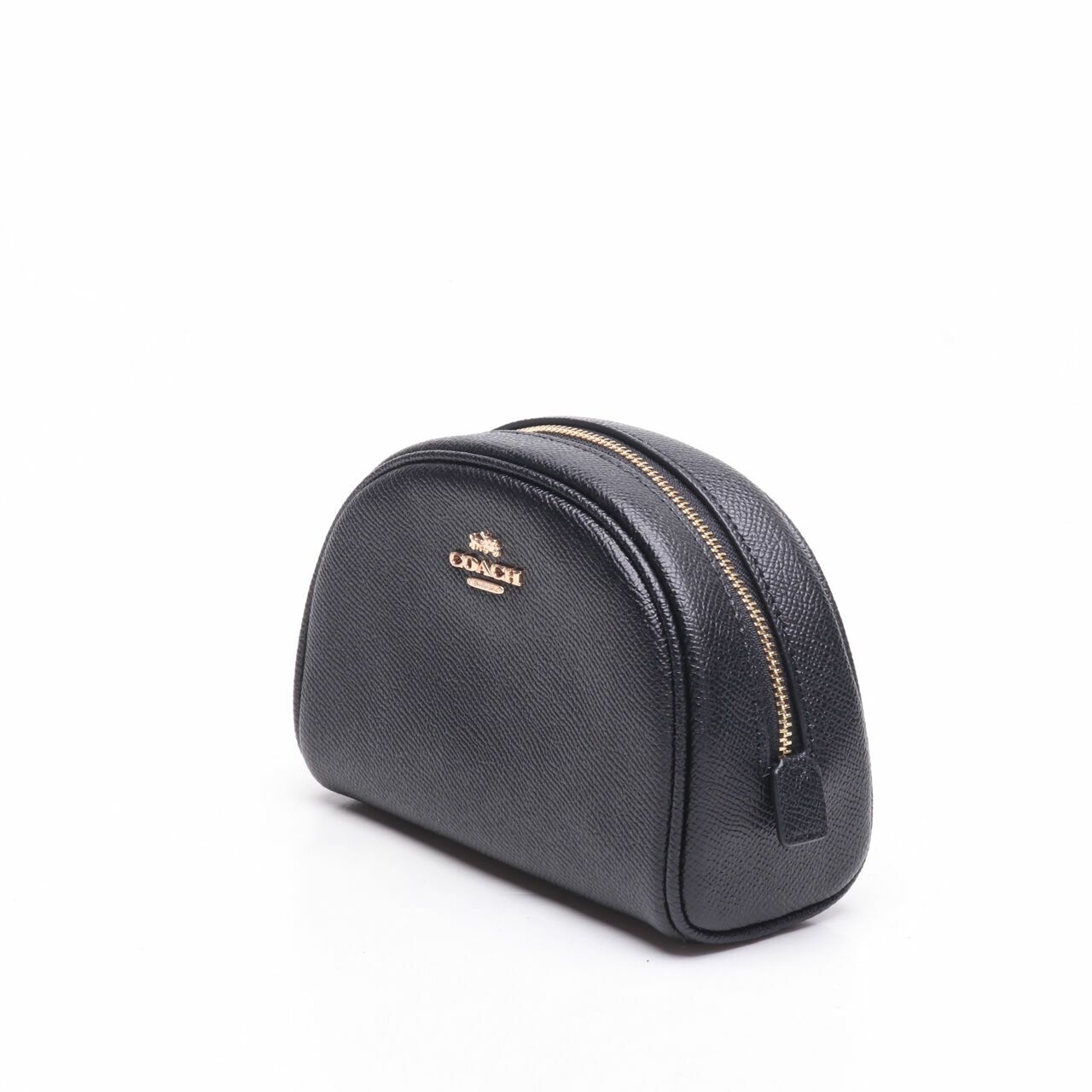 Coach C9984 Crossgrain Dome Black Cosmetic Case Pouch