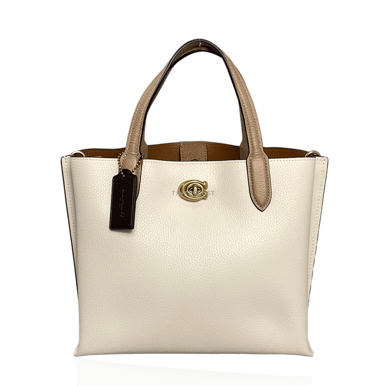 Coach Willow 24 Leather Colorblock Tote Bag