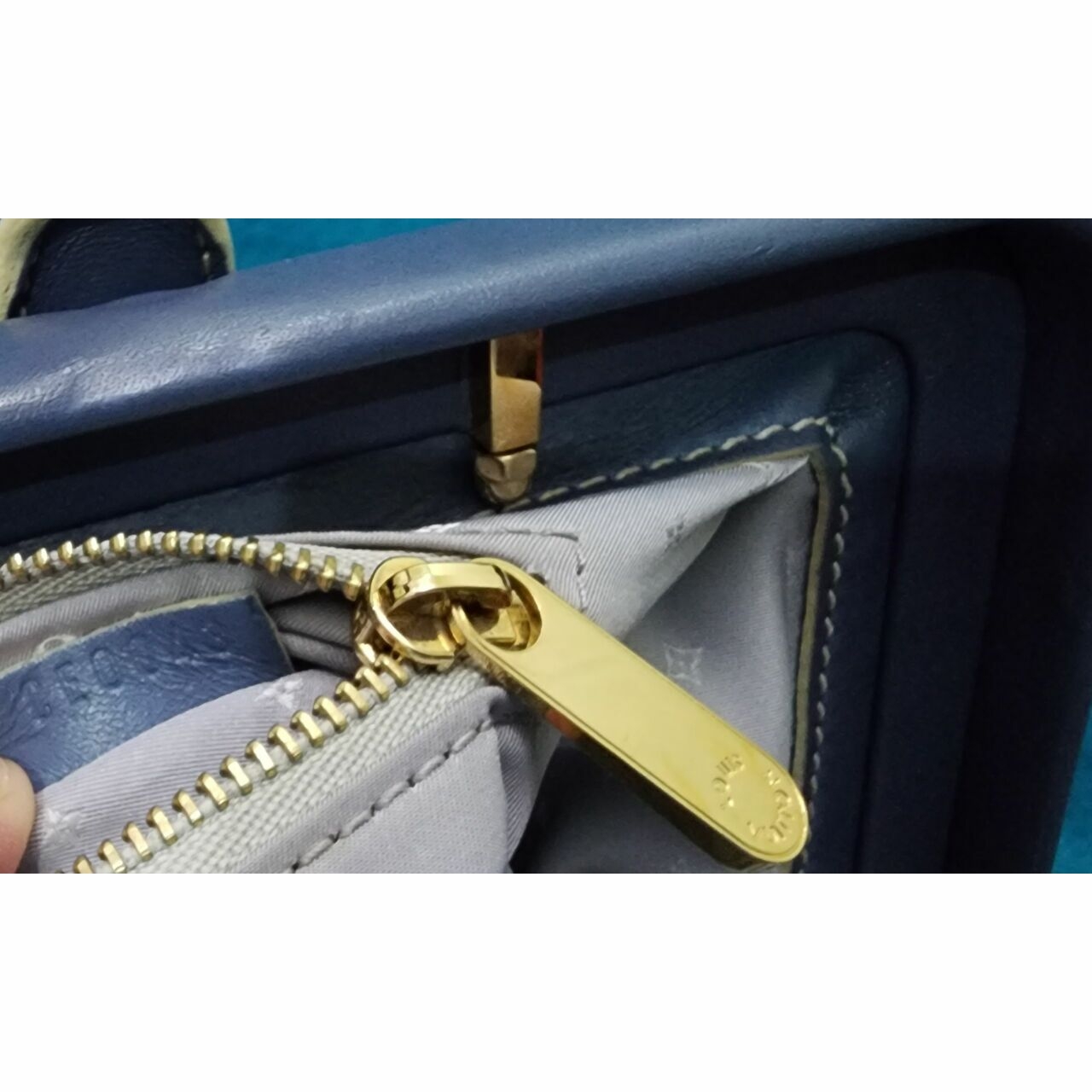 Louis Vuitton Blue Handbag