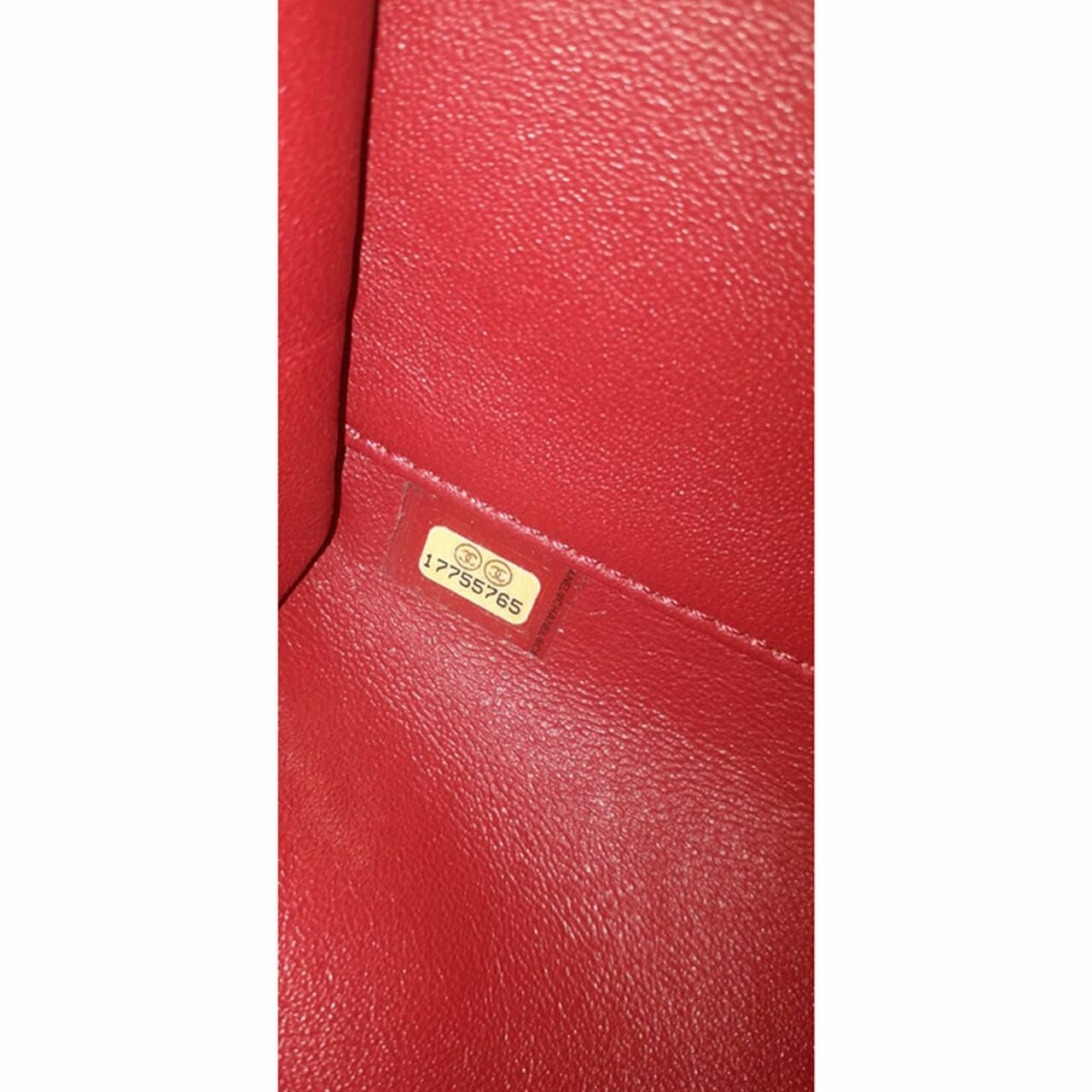 Chanel Misia Flap CC Red Lambskin Tote Bag #17