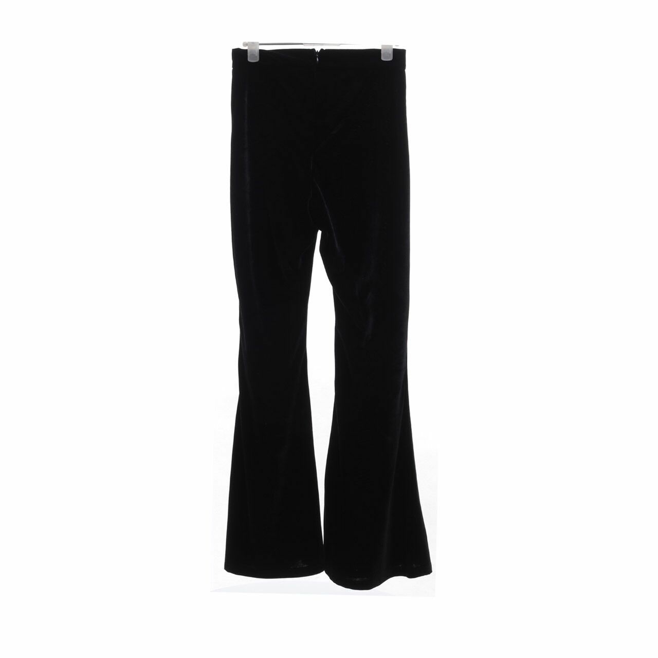 Lookboutiojestore Black Velvet Bootcut Long Pants