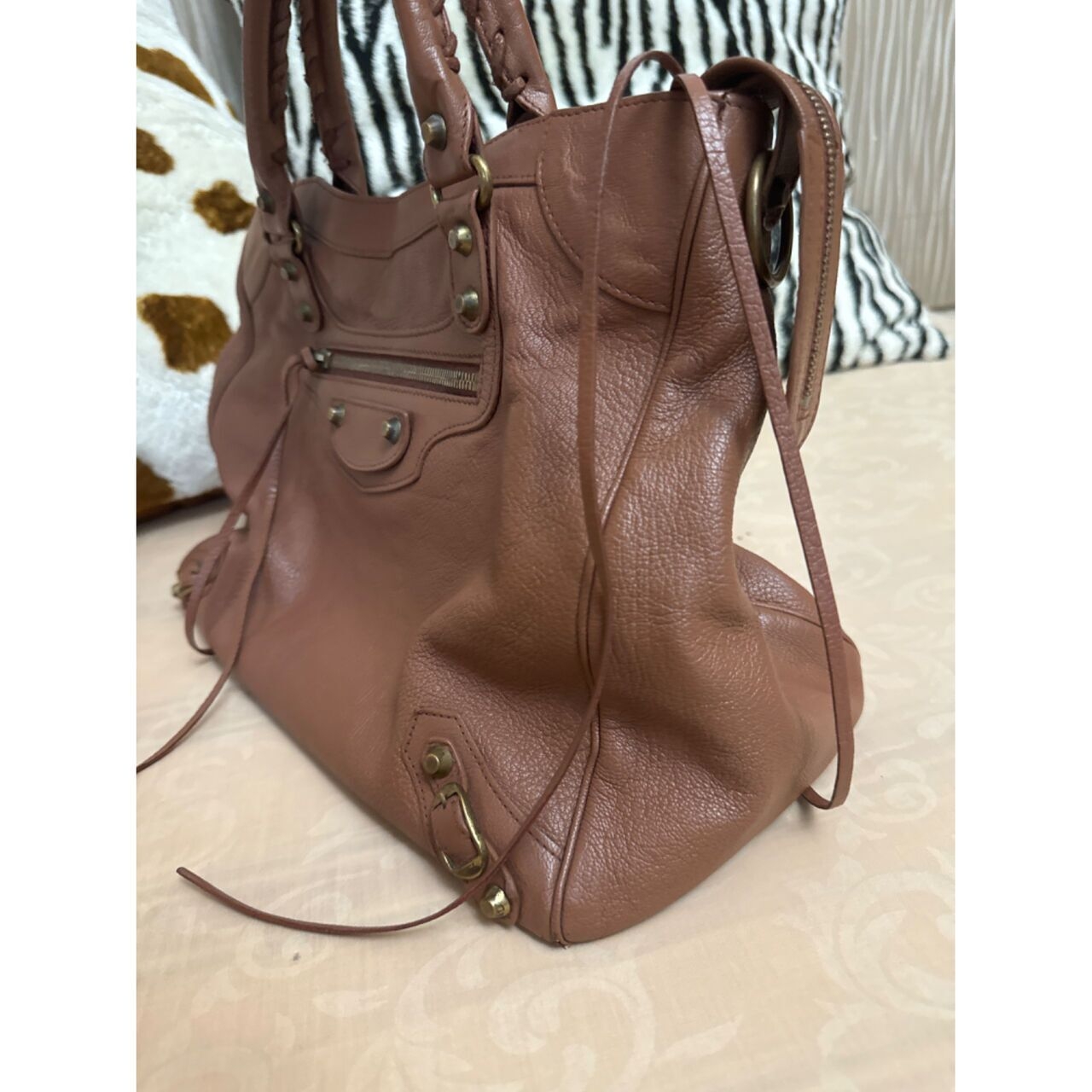 Balenciaga Velo Brown Handbag