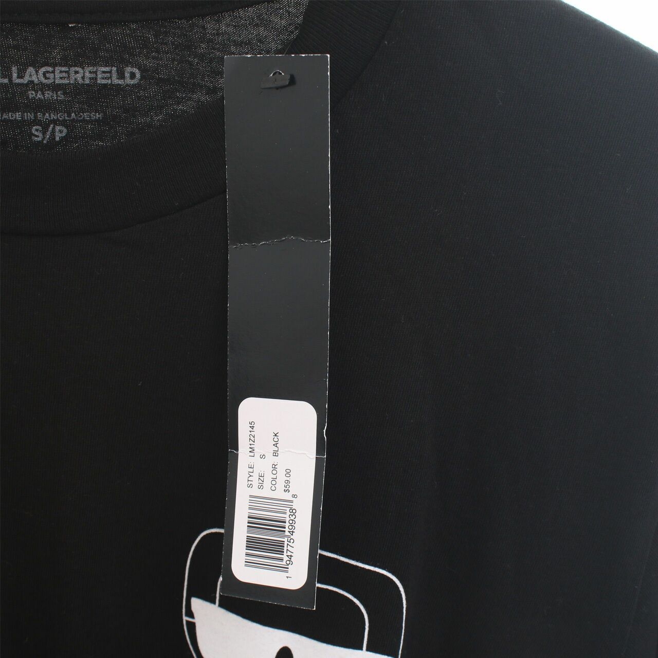 Karl Lagerfeld Paris Black Long Sleeve Tshirt