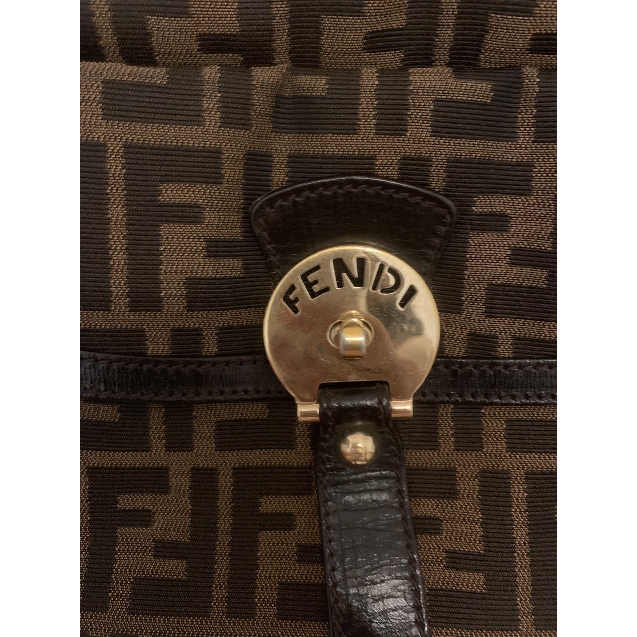 Fendi Brown & Black Sling Bag