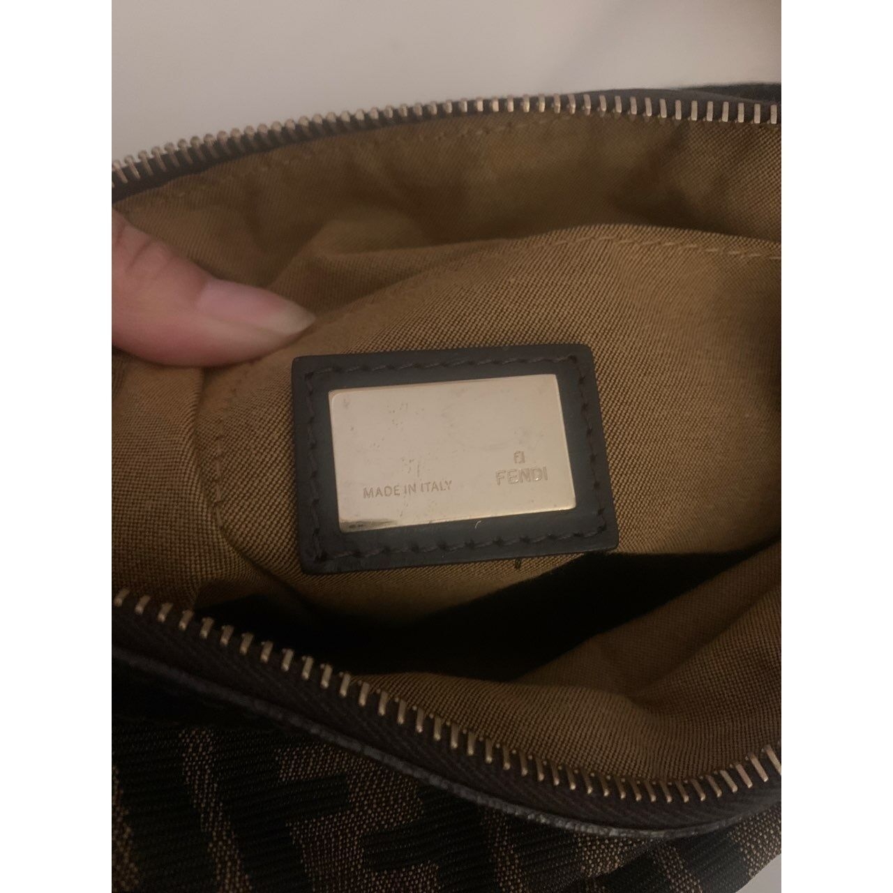 Fendi Brown & Black Sling Bag