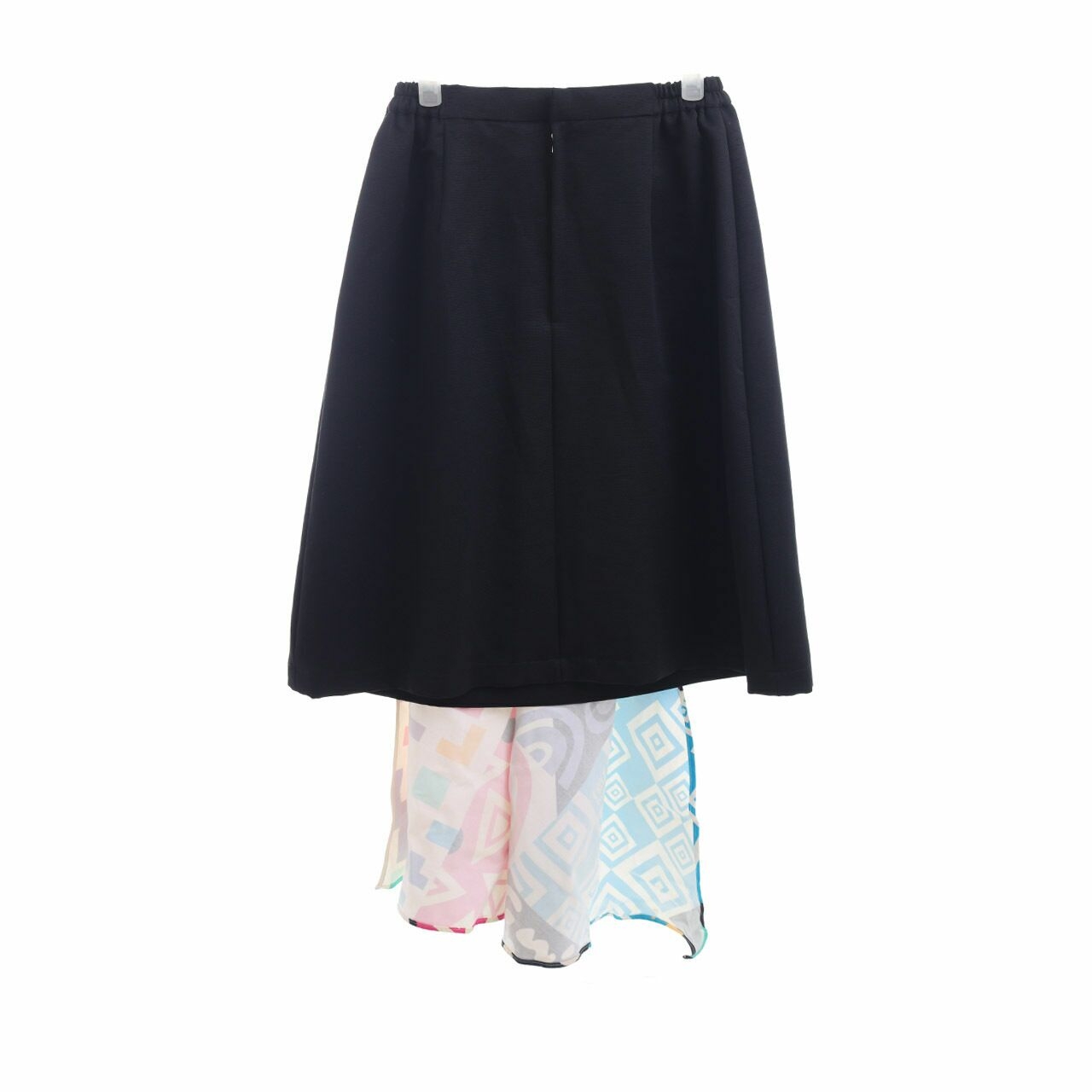 Tities Sapoetra Black & Multicolor Printed Midi Skirt