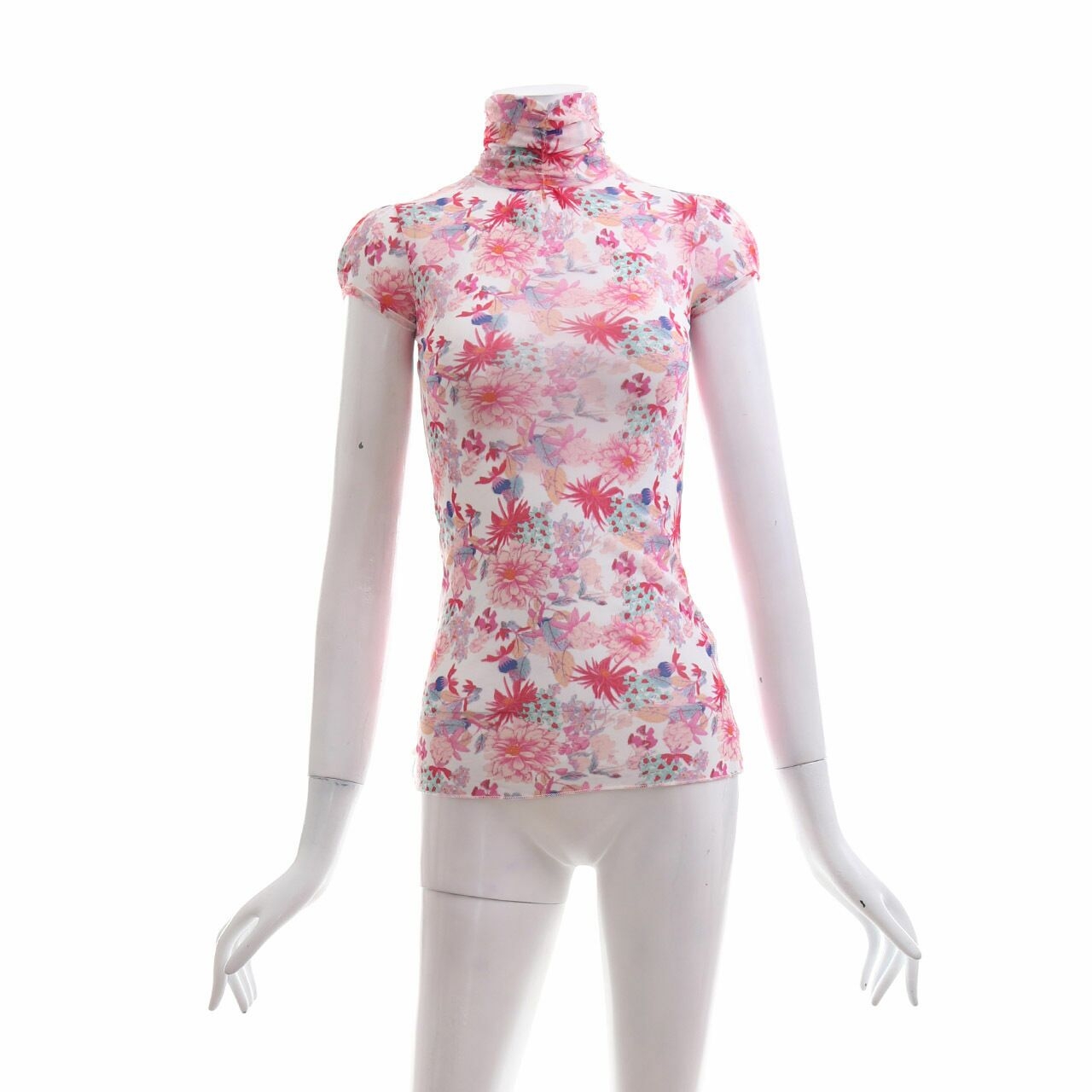 Zara Pink Floral Blouse