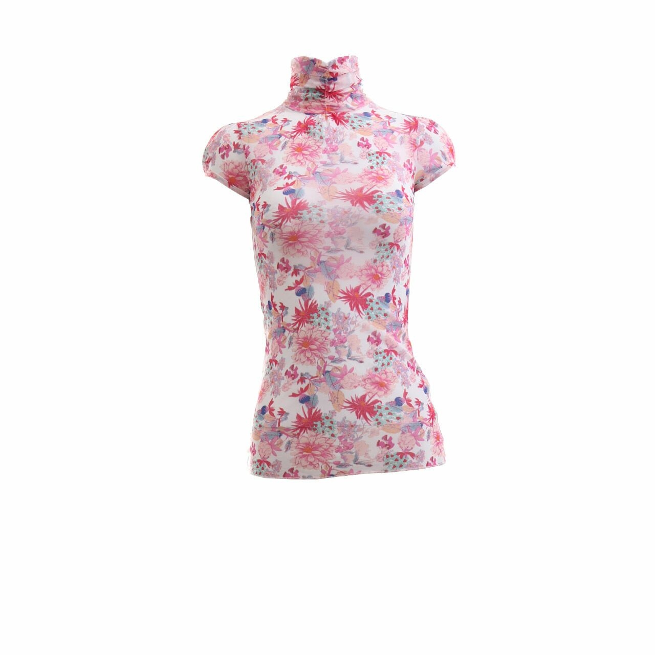 Zara Pink Floral Blouse