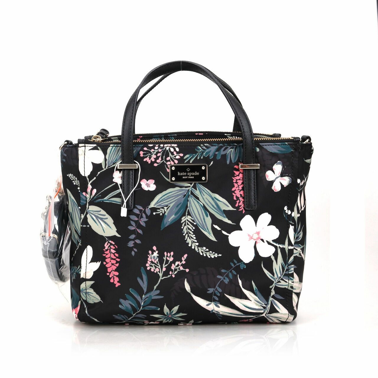 Kate Spade Wilson Road Botanical Elyse Black & Multi Satchel Bag