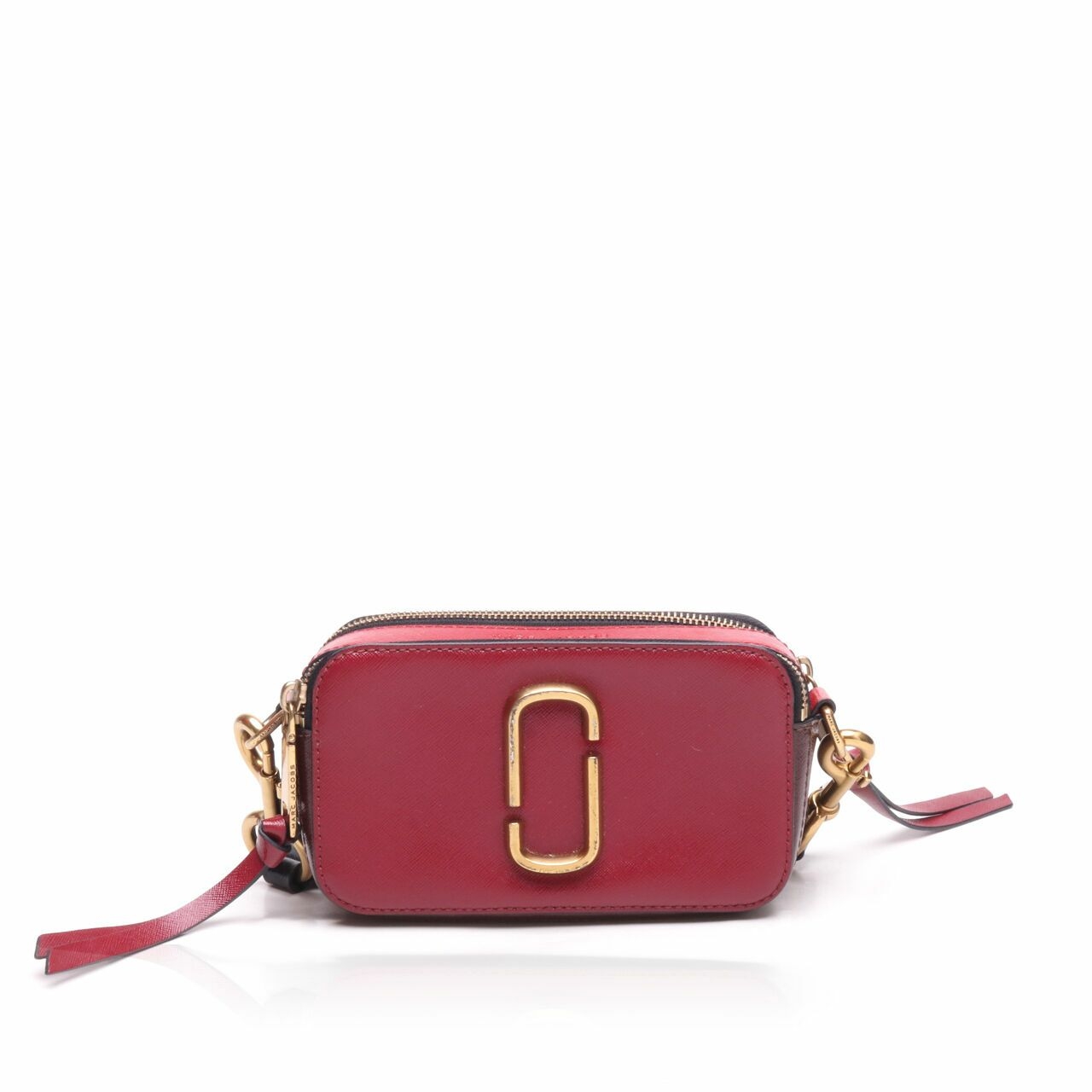 Marc Jacobs Snapshot Bag in Deep Maroon Multi Sling Bag