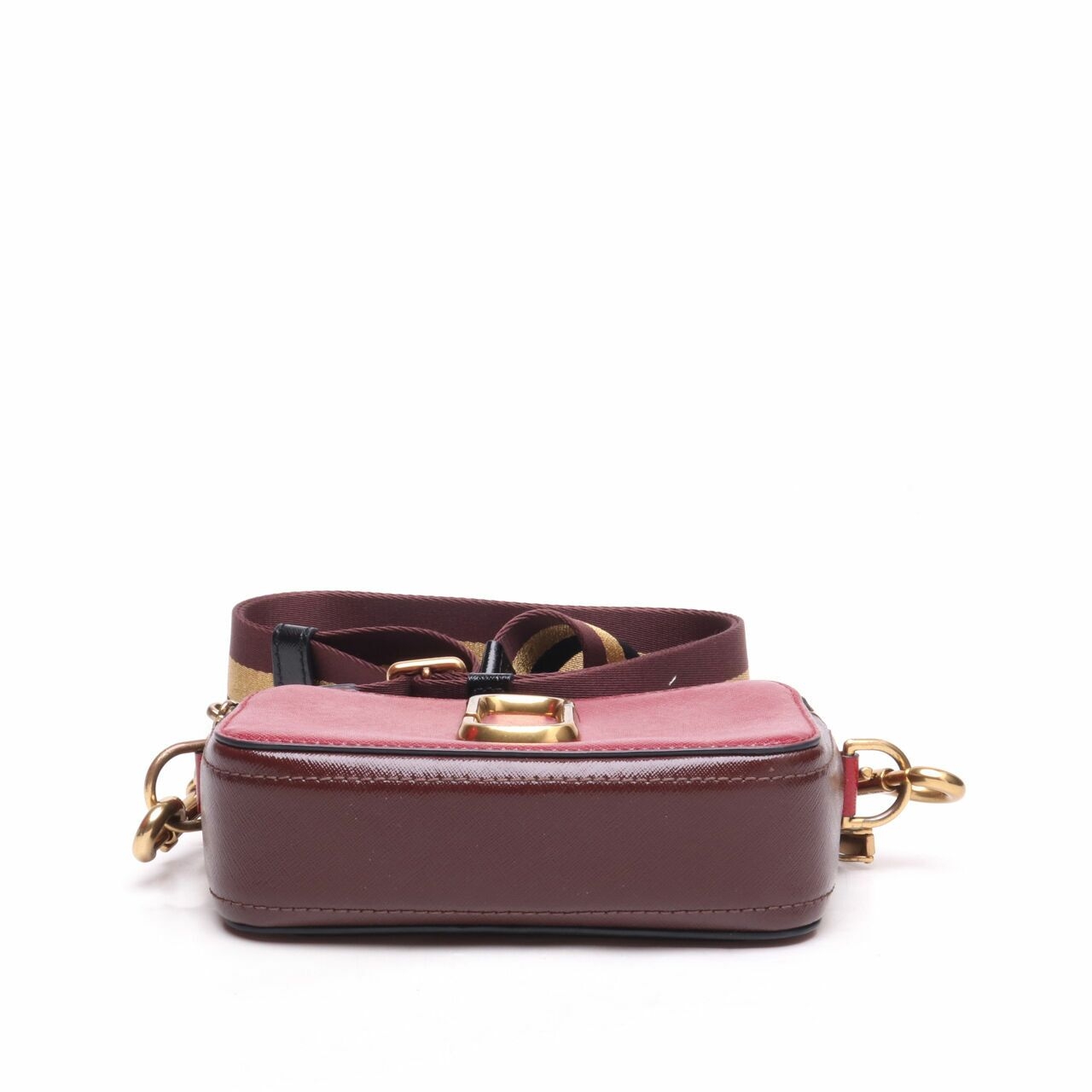 Marc Jacobs Snapshot Bag in Deep Maroon Multi Sling Bag