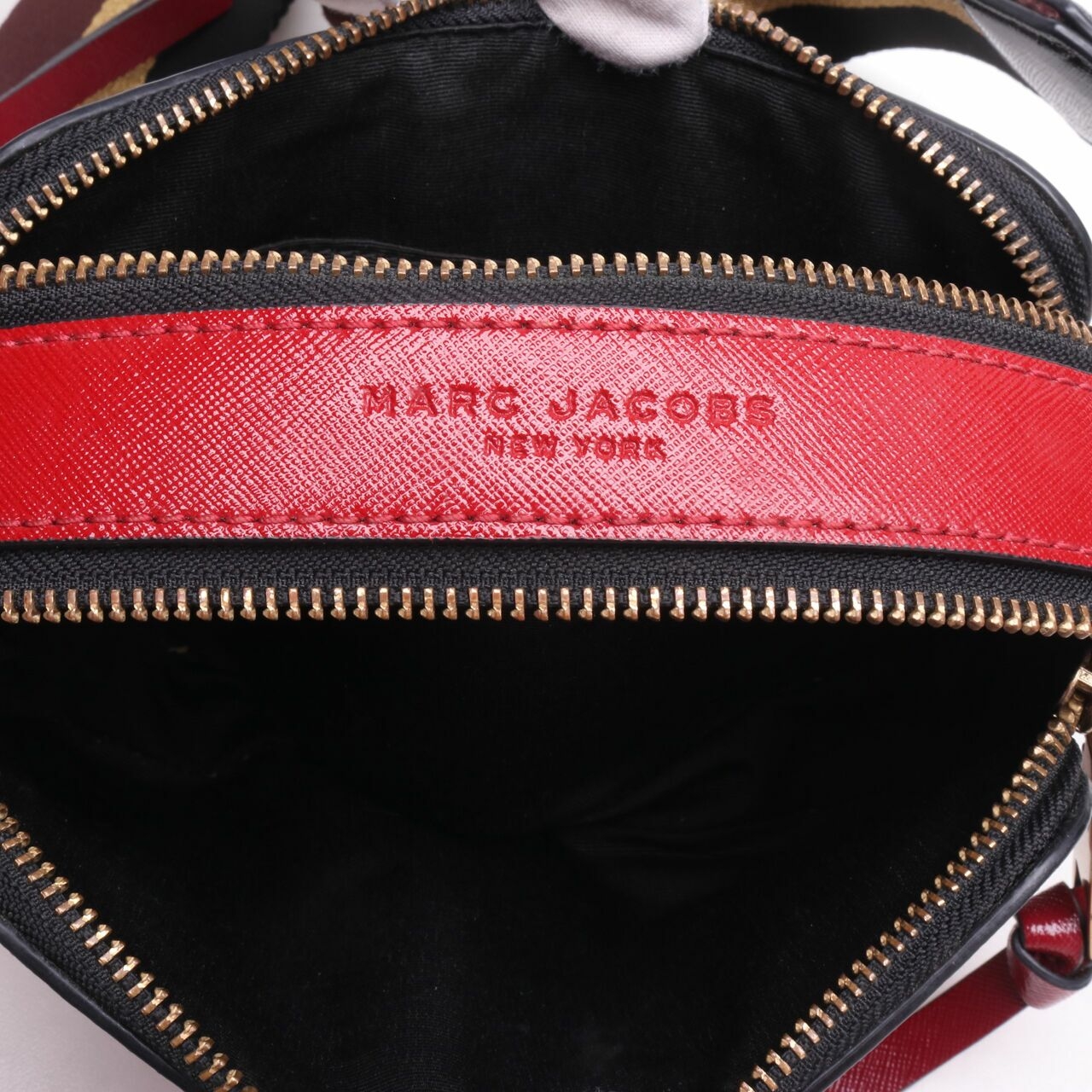 Marc Jacobs Snapshot Bag in Deep Maroon Multi Sling Bag