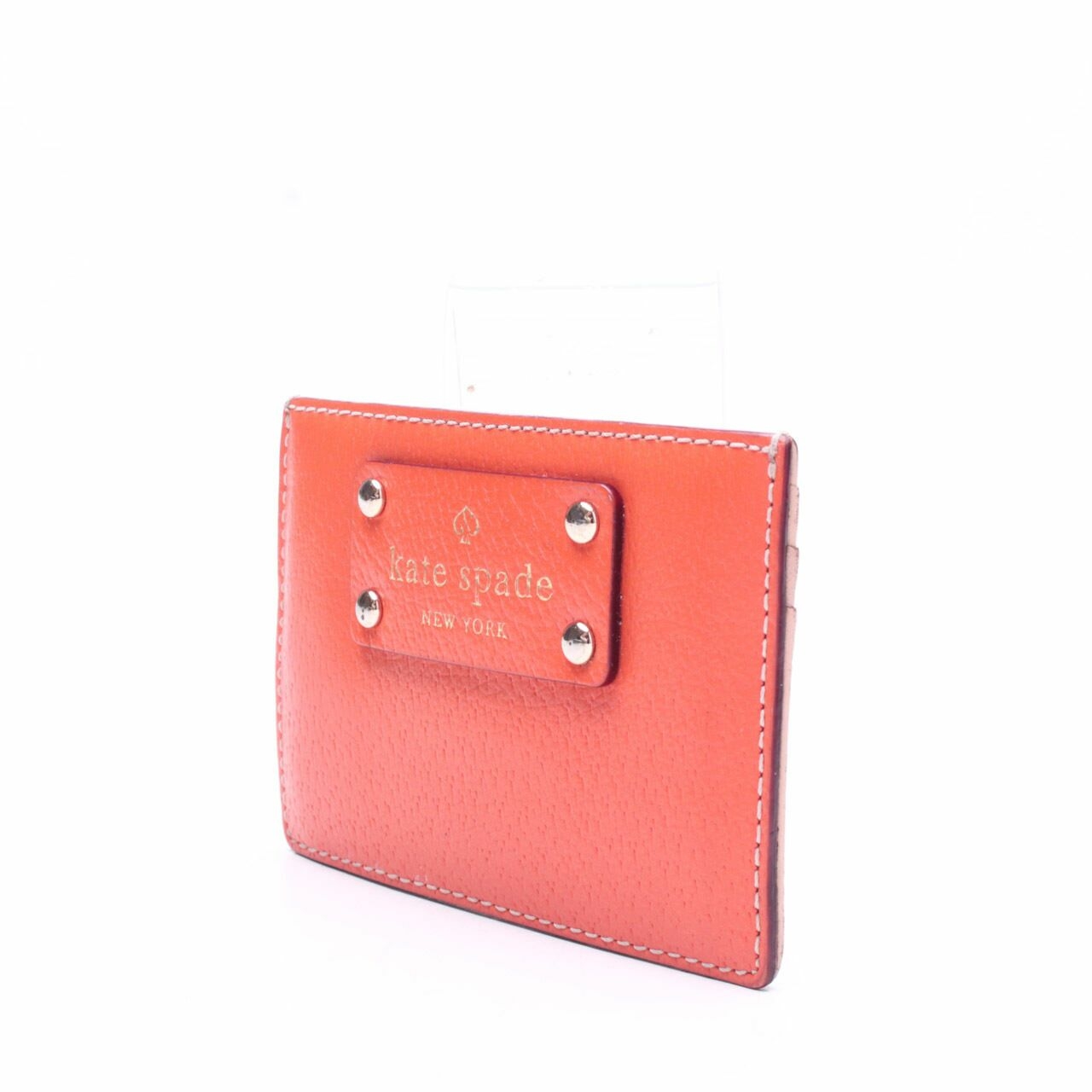 Kate Spade New York Bright Orange Card Holder Wallet