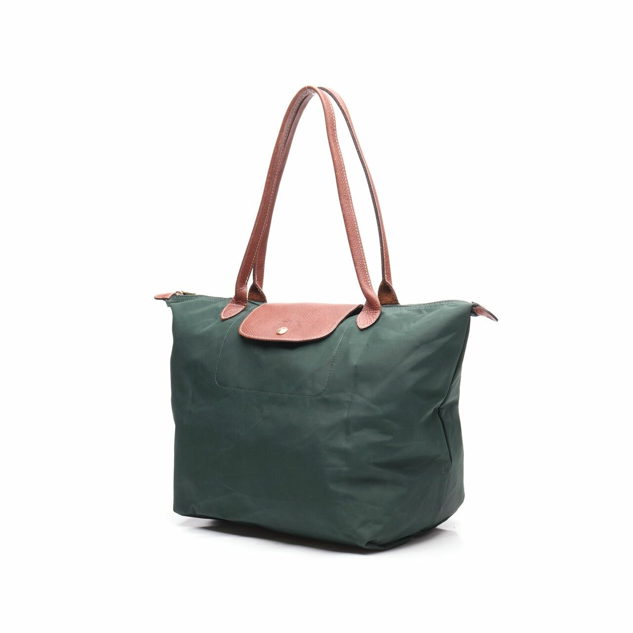 Longchamp Le Pliage Dark Green Tote Bag