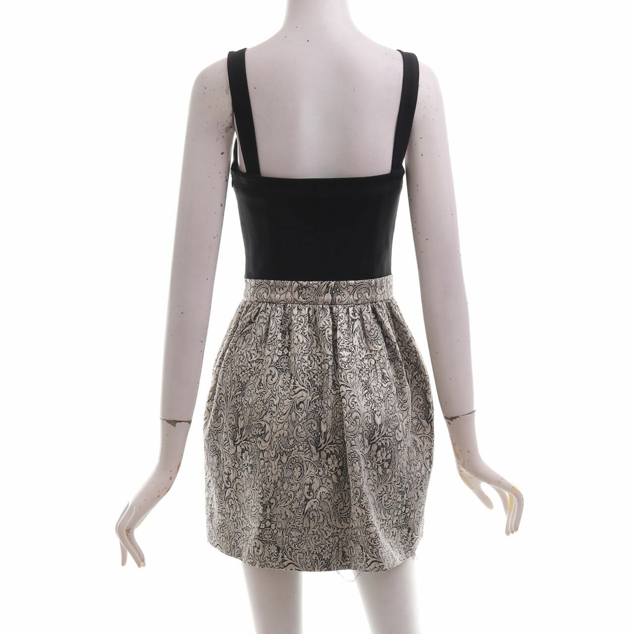 Forever New Black & Gold Mini Dress