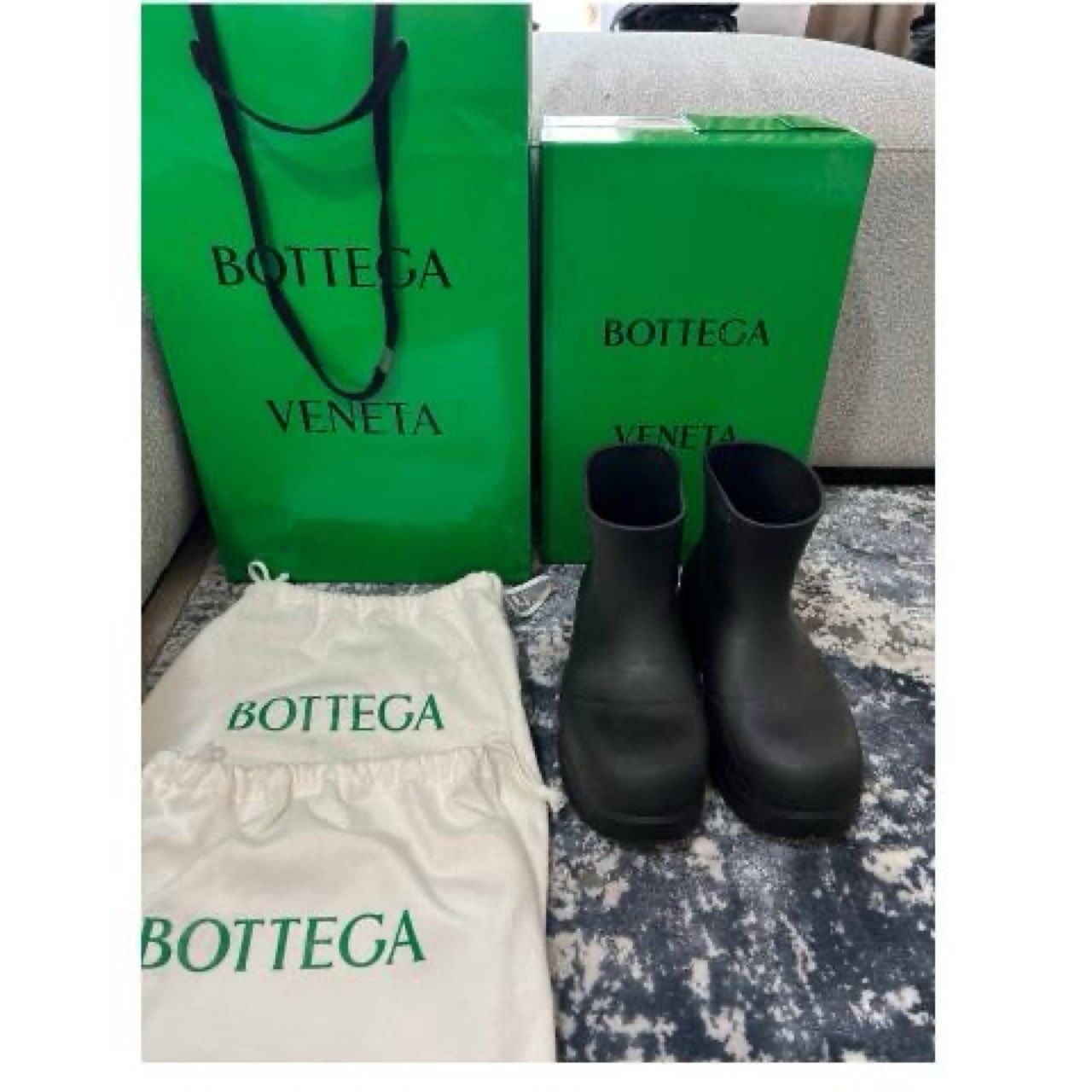 Bottega Veneta Puddle Ankle Black Boots