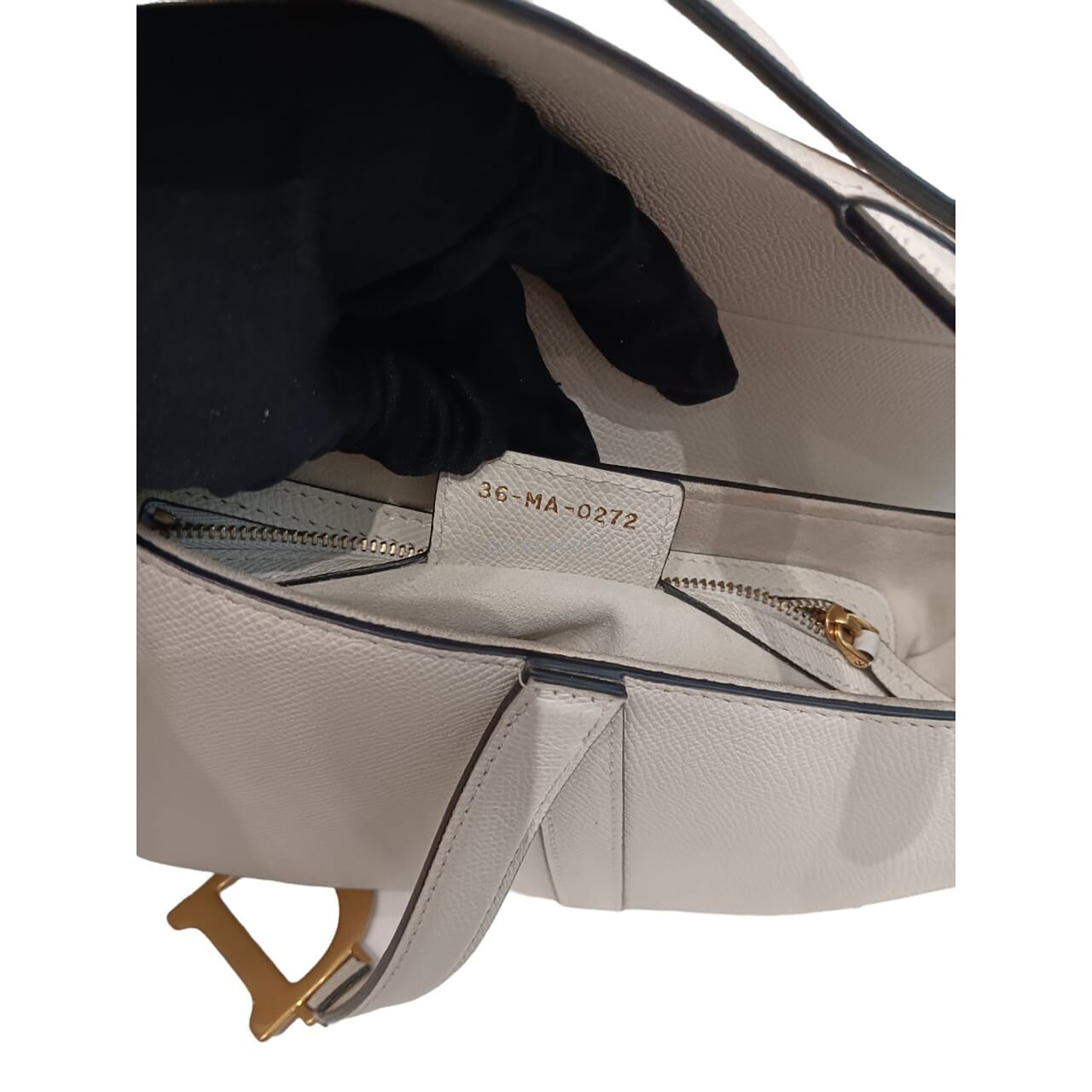 Christian Dior Saddle Medium White Shoulder Bag