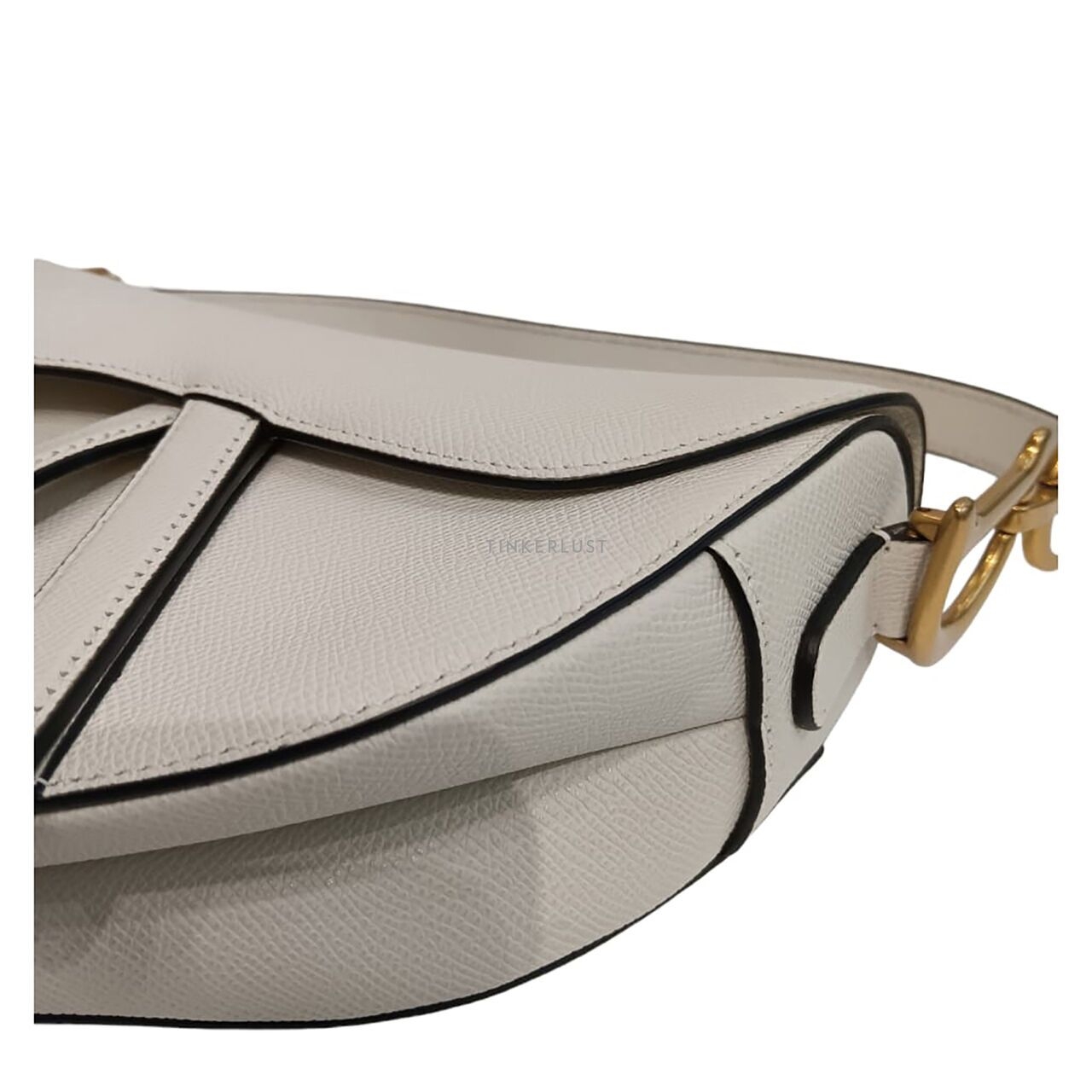 Christian Dior Saddle Medium White Shoulder Bag