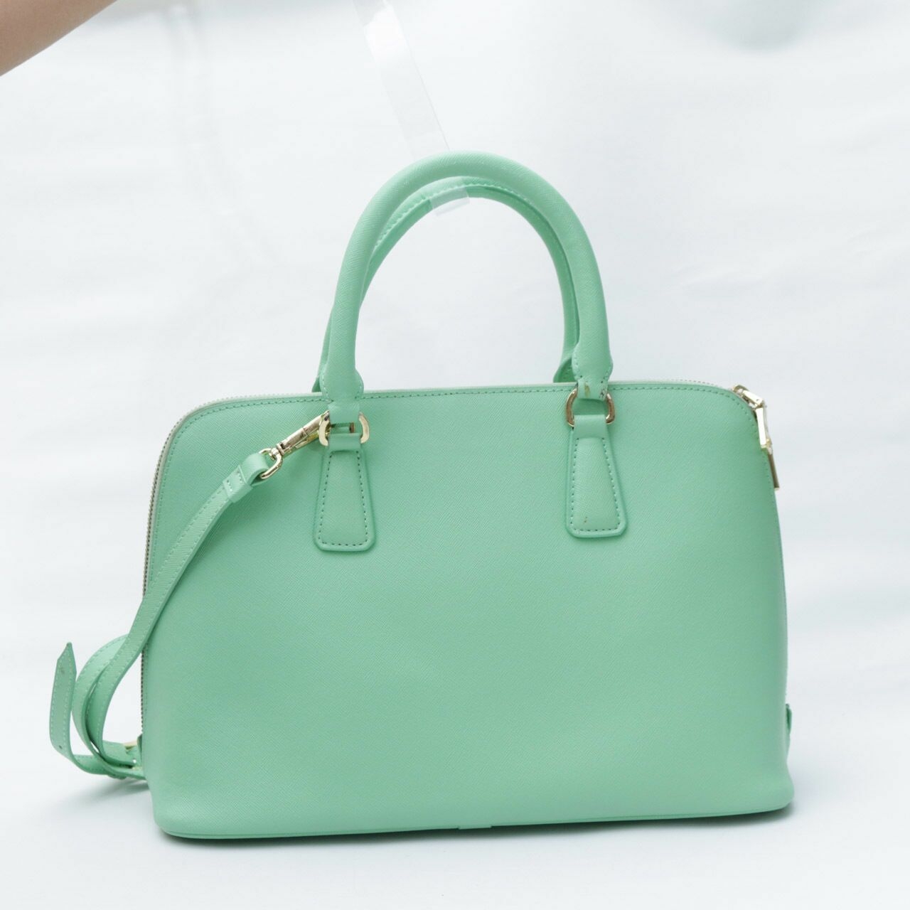 Prada Milano Alma Green Satchel Bag