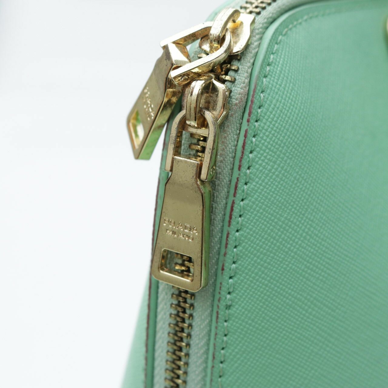 Prada Milano Alma Green Satchel Bag