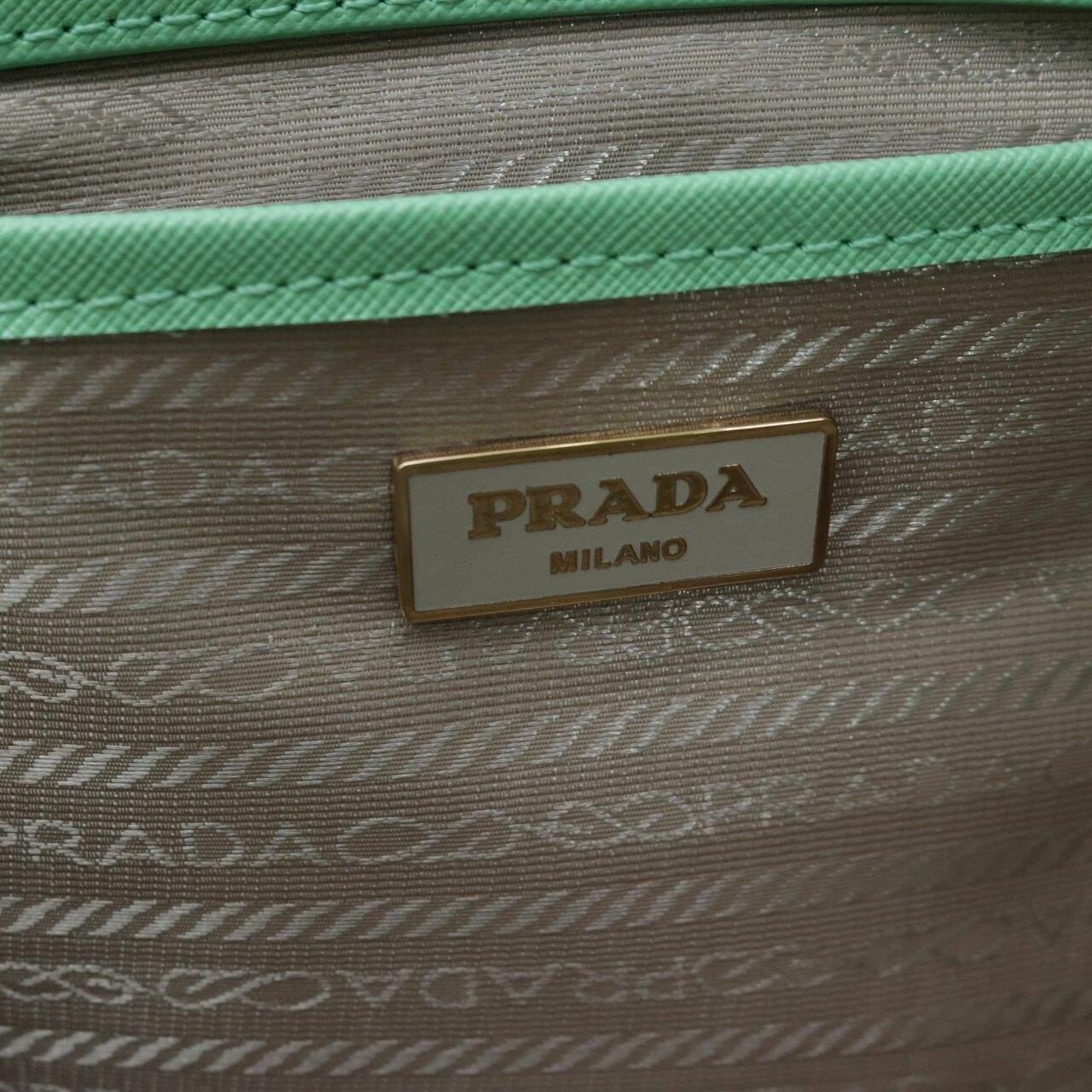 Prada Milano Alma Green Satchel Bag