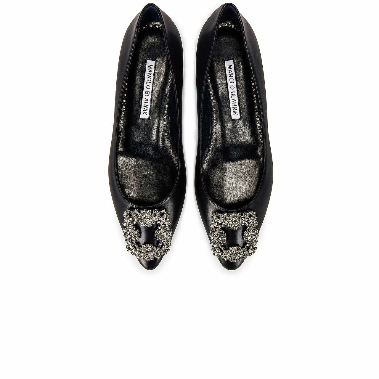 Manolo Blahnik Navy Flats