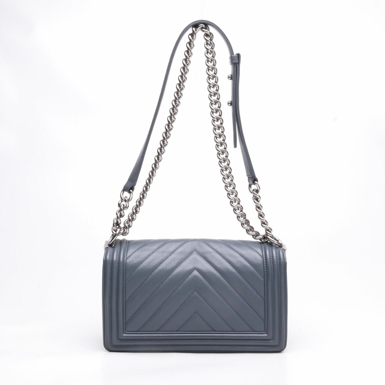 Chanel Calfskin Chevron Boy Bag #26 Shoulder Bag