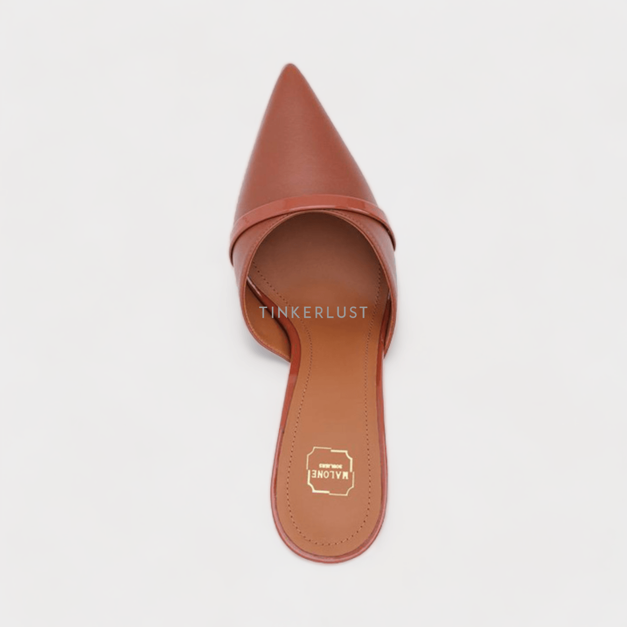 Malone Souliers Lexi Mules 90mm in Mustang/Mustang Heels	