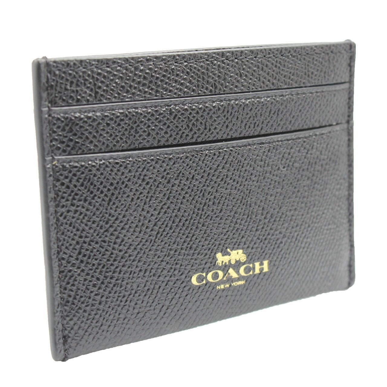 Coach Black Flat Card Case Wallet