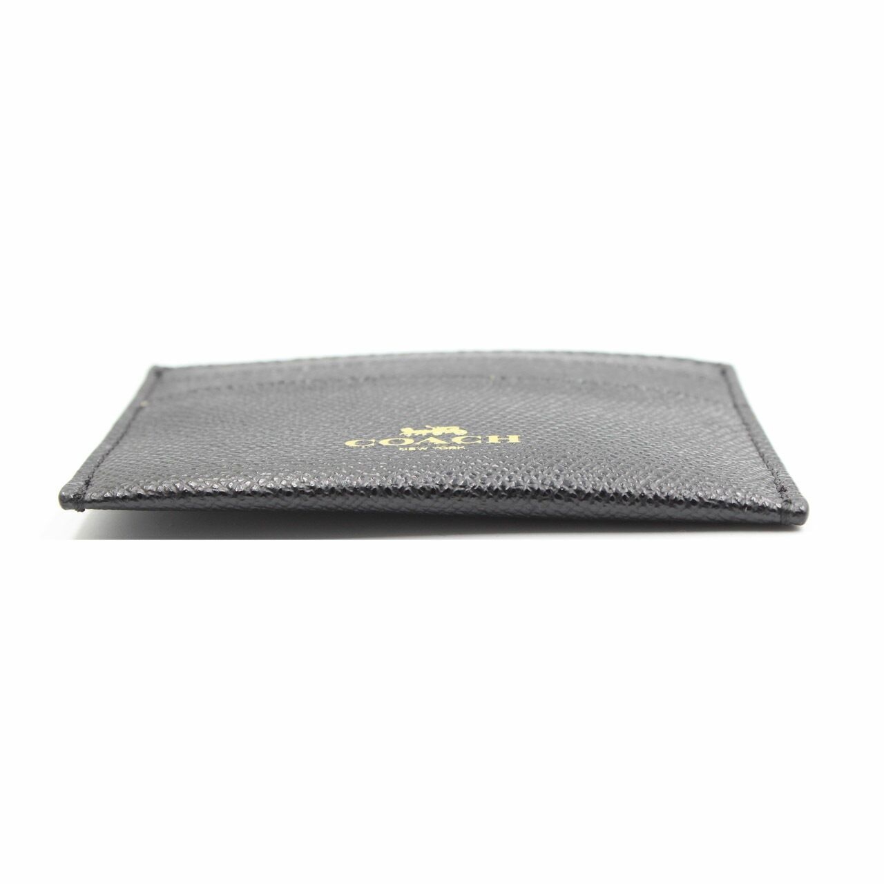 Coach Black Flat Card Case Wallet