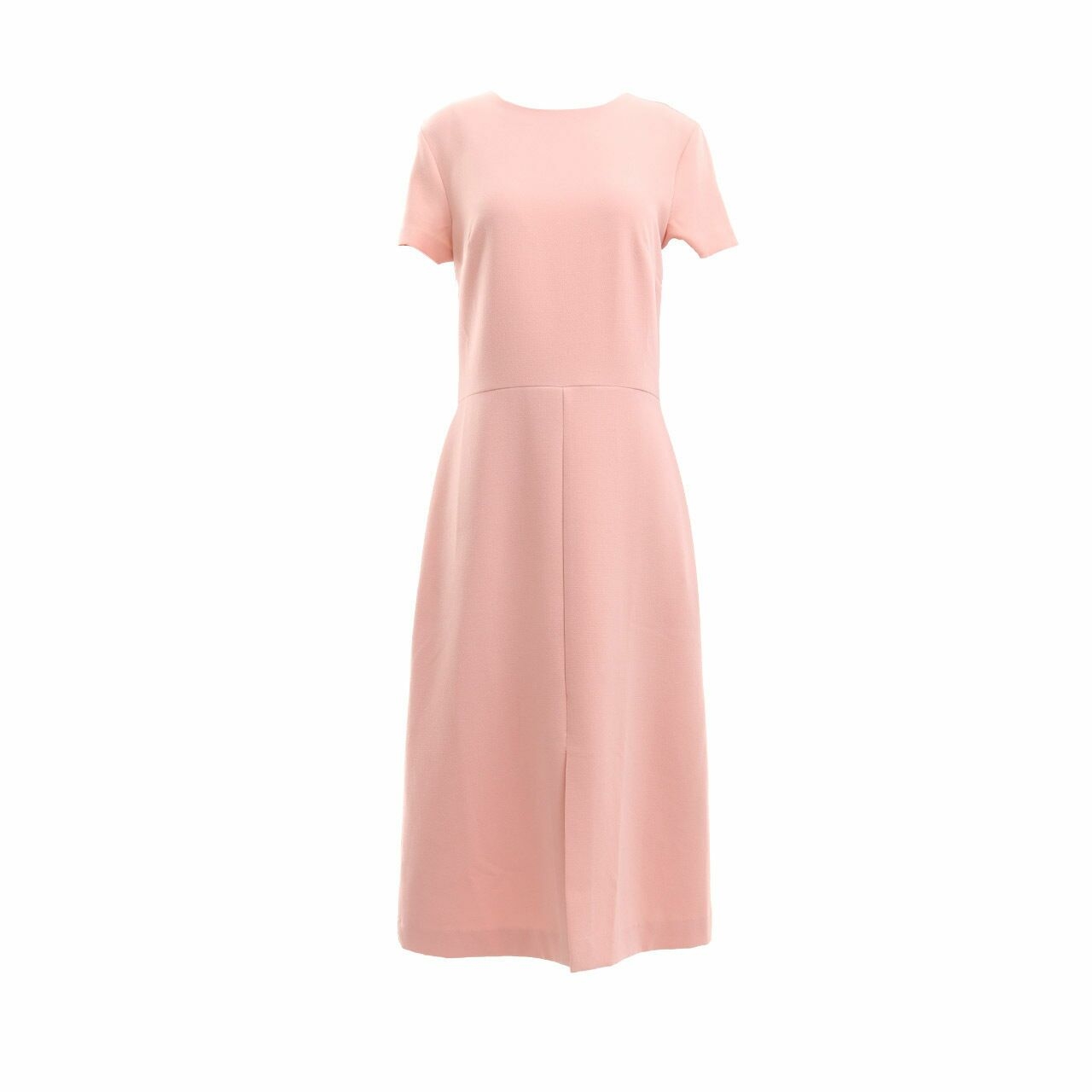 Warehouse Peach Midi Dress