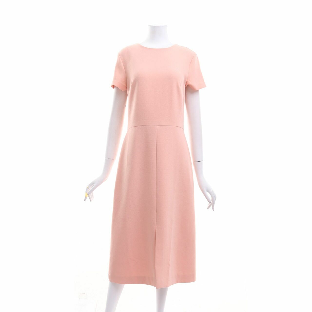 Warehouse Peach Midi Dress