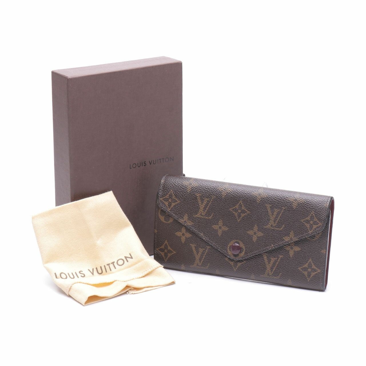 Louis Vuitton Josephine Burgundy Brown Wallet