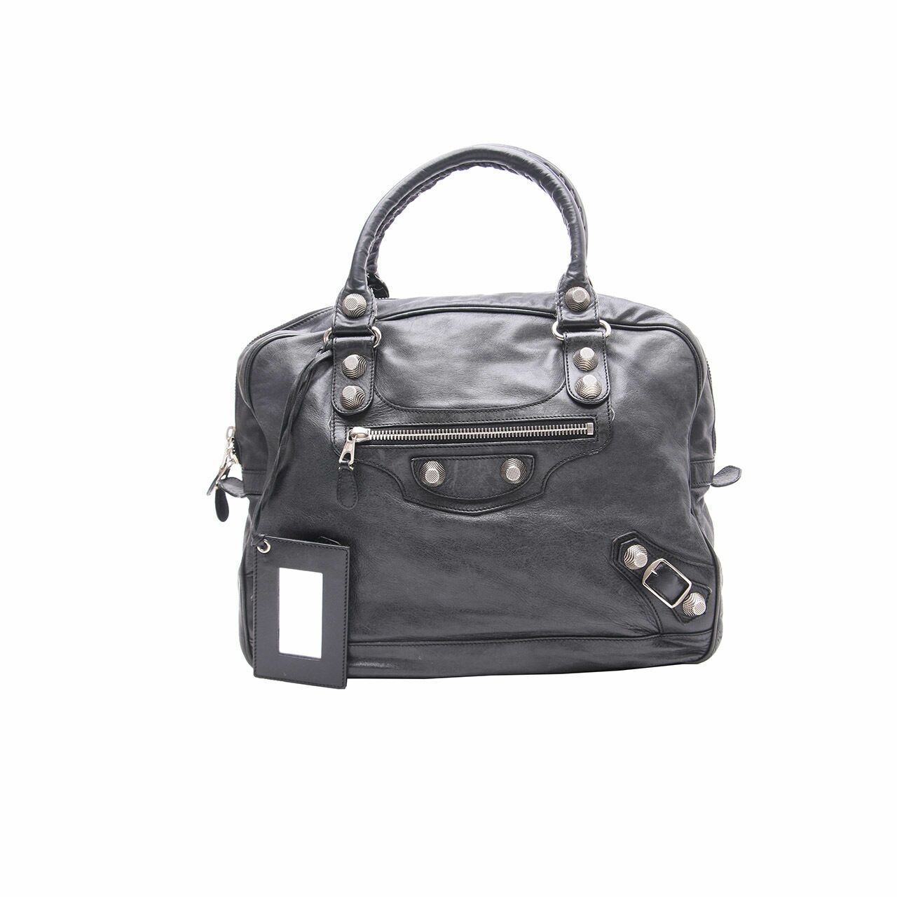 Balenciaga Black Leather Handbag