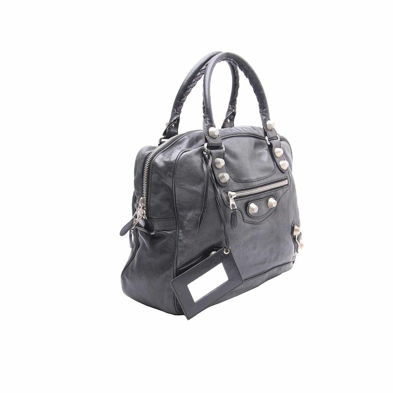 Balenciaga Black Leather Handbag