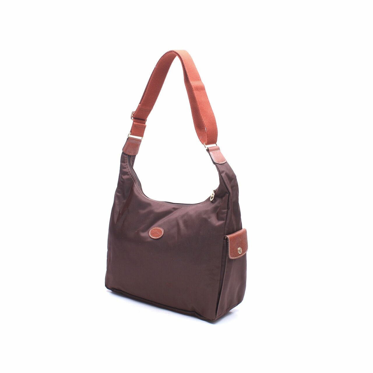 longchamp convertible brown hobo shoulder bag