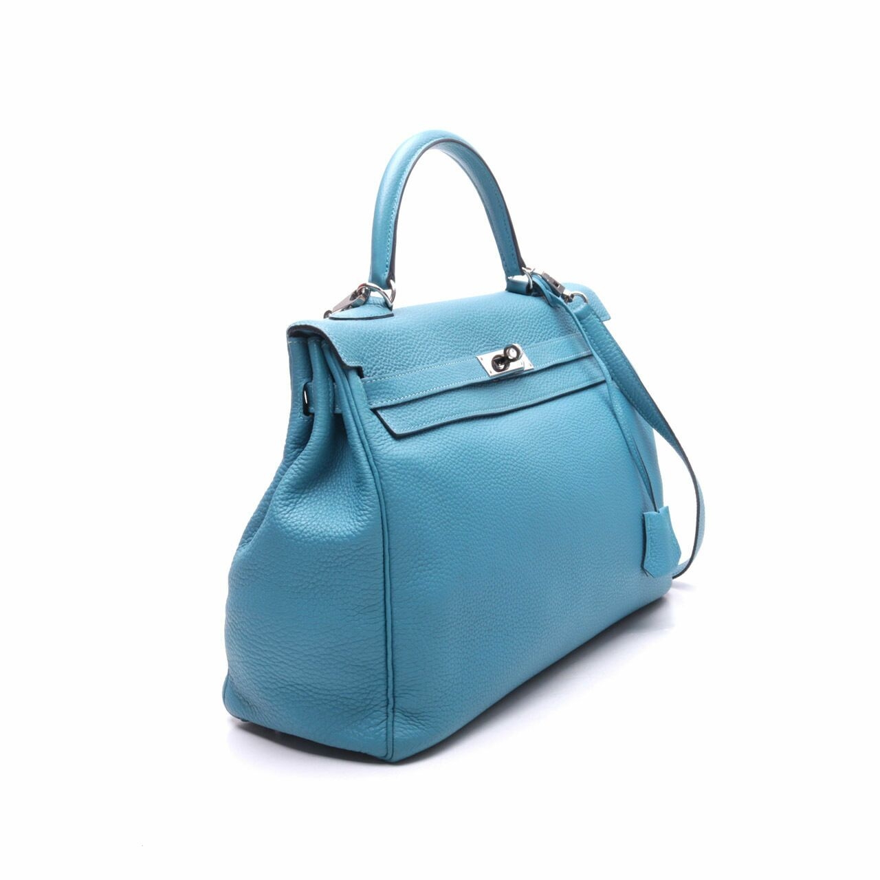 Hermes Kelly Turquoise Satchel Bag