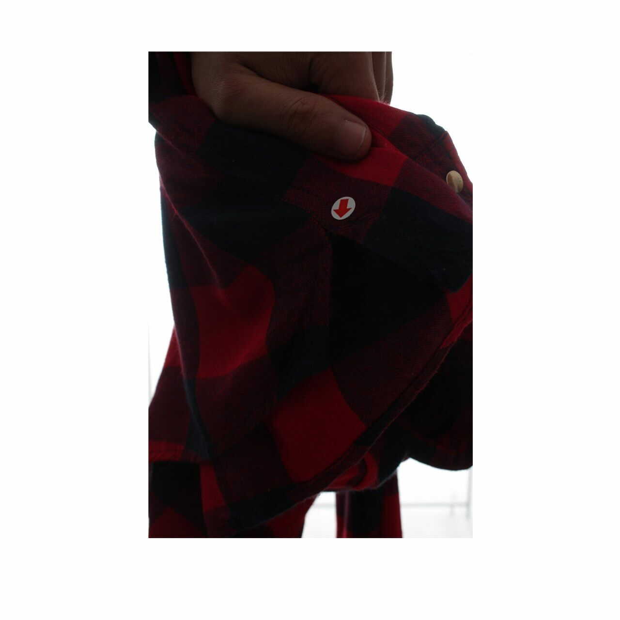 Cotton On Red & Navy Plaid Tunic Shirt