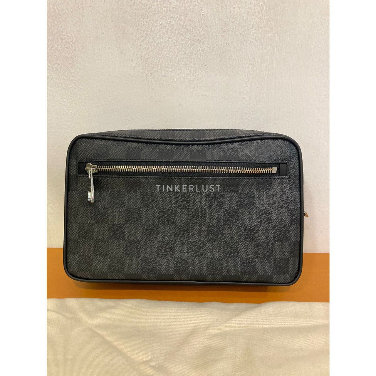 Louis Vuitton Kasai Damier Graphite Canvas PHW Pouch