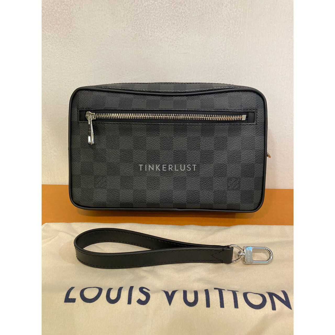 Louis Vuitton Kasai Damier Graphite Canvas PHW Pouch