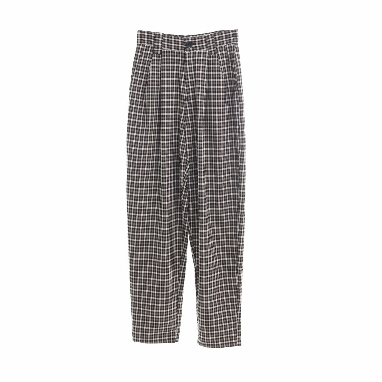 Topshop Multi Plaid Long Pants