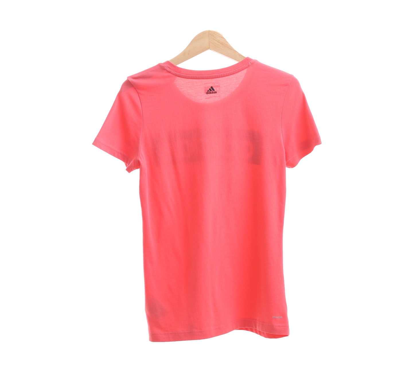 Adidas Pink Coral Essentials Linear T-Shirt