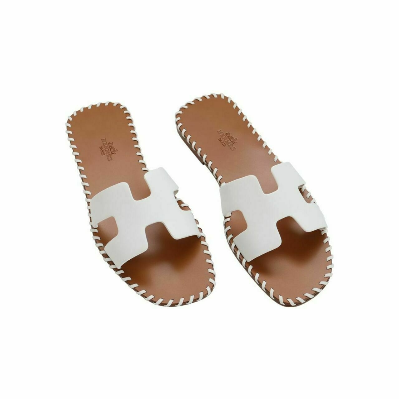 Hermes White Sandals