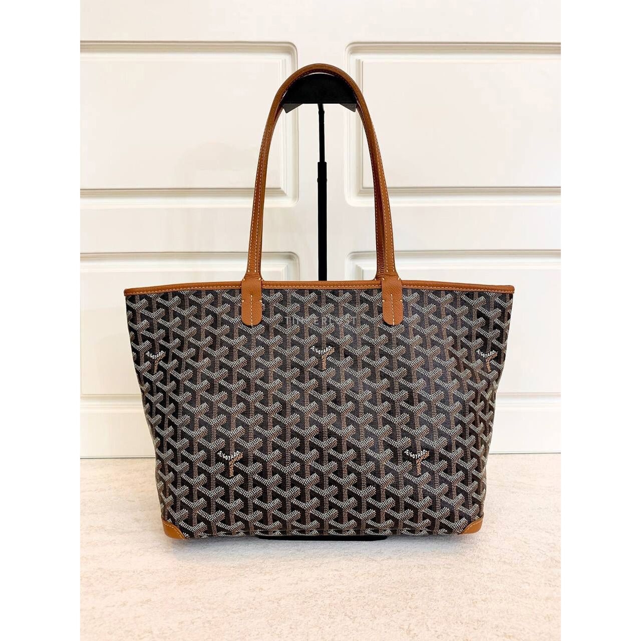 Goyard Artois PM Black Tan 2022 Tote Bag