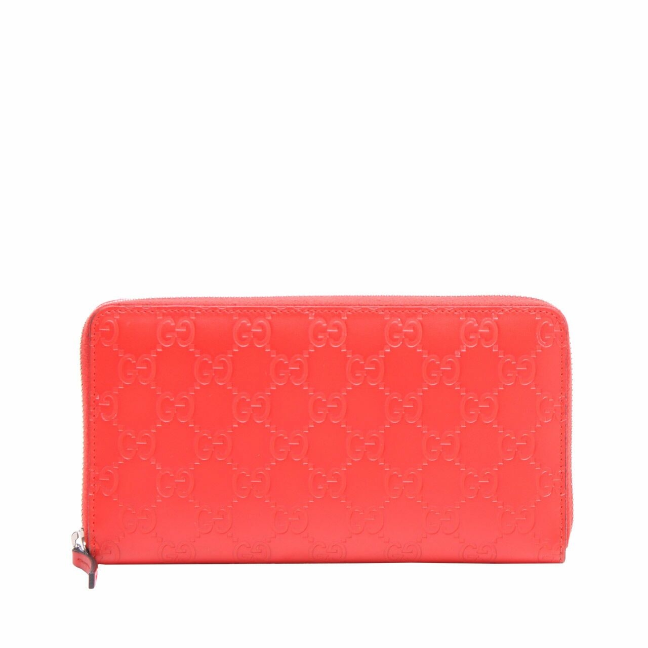 Gucci Guccissima Leather Red Travel Wallet