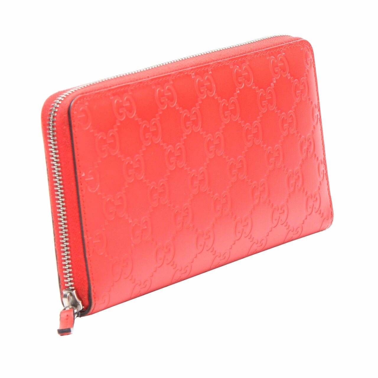 Gucci Guccissima Leather Red Travel Wallet