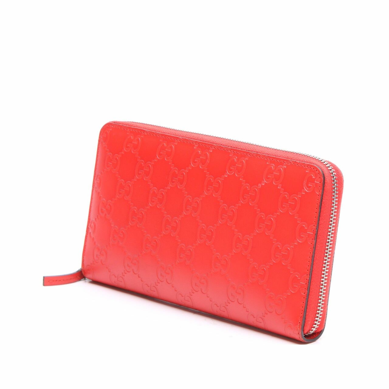 Gucci Guccissima Leather Red Travel Wallet