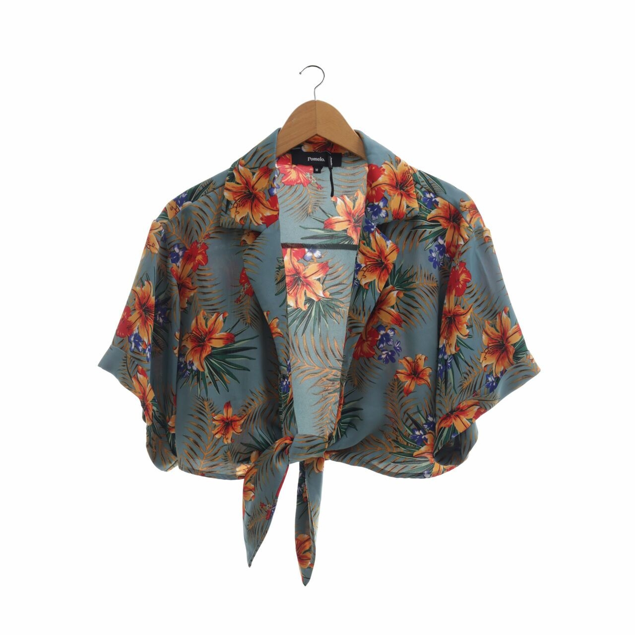 Pomelo. Green Floral Outerwear