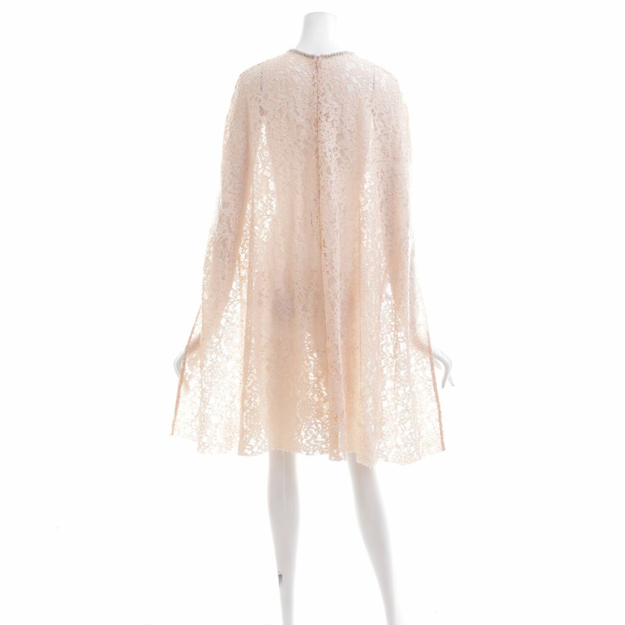 Studio 133 Biyan Peach Nude Lace With Beads Cape Outerwear