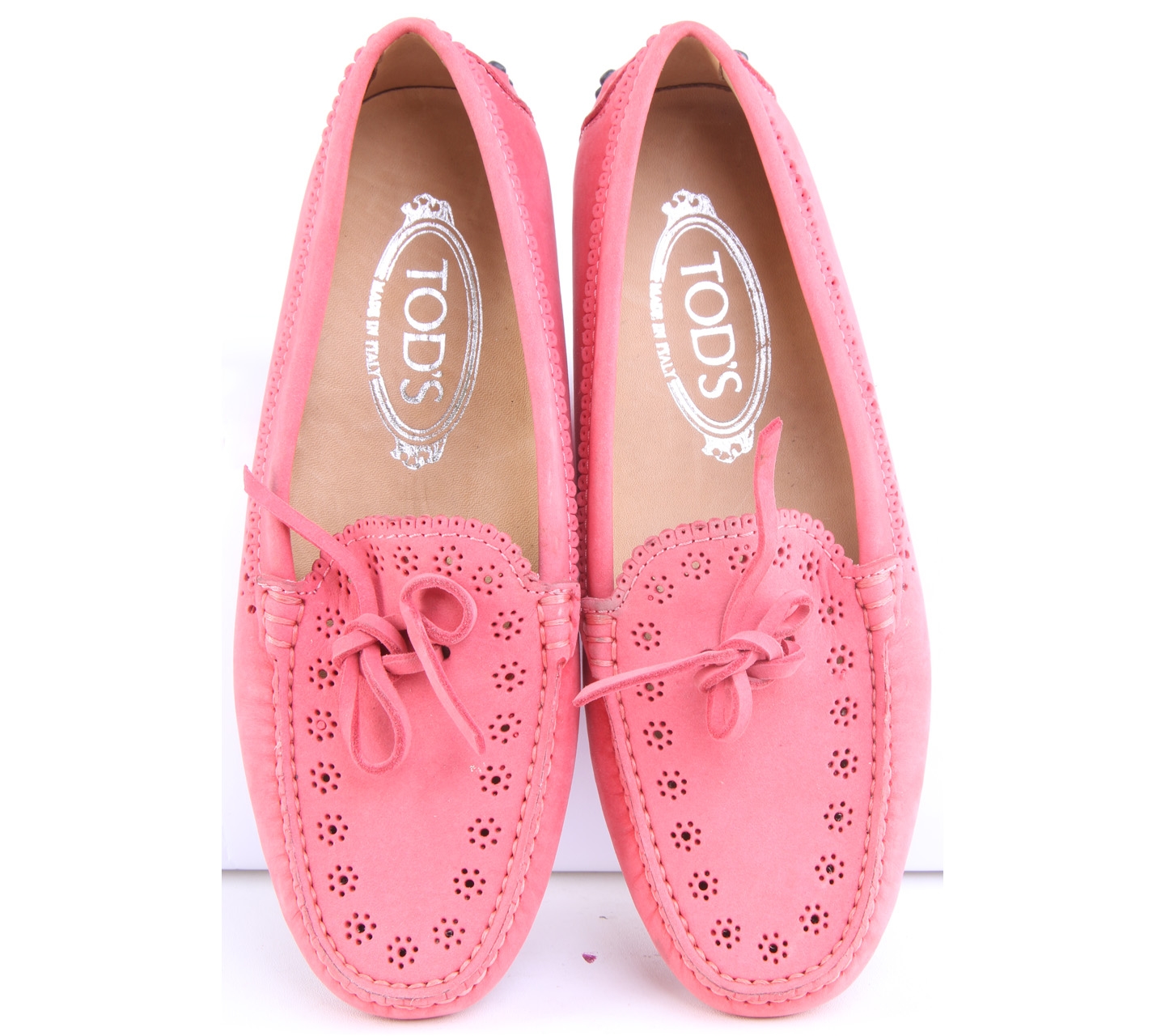 Tod's Pink Tie Flats